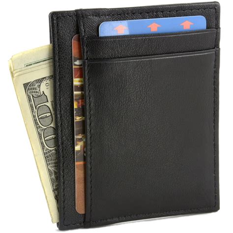 Front Pocket Wallet w/ RFID Blocking, New York Rangers, Black